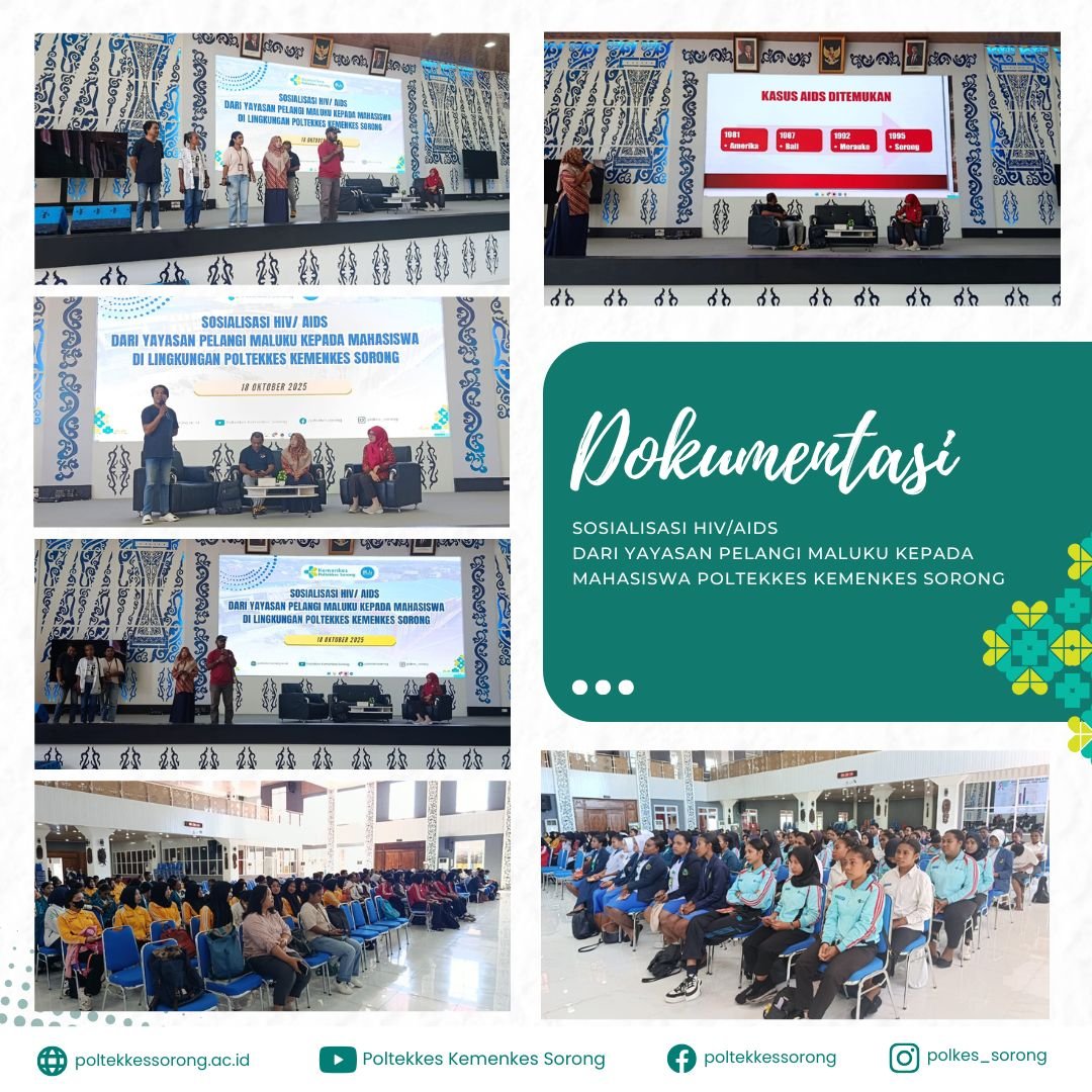 Sosialisasi HIVAIDS Dari Yayasan Pelangi Maluku Kepada Mahasiswa Poltekkes Kemenkes Sorong