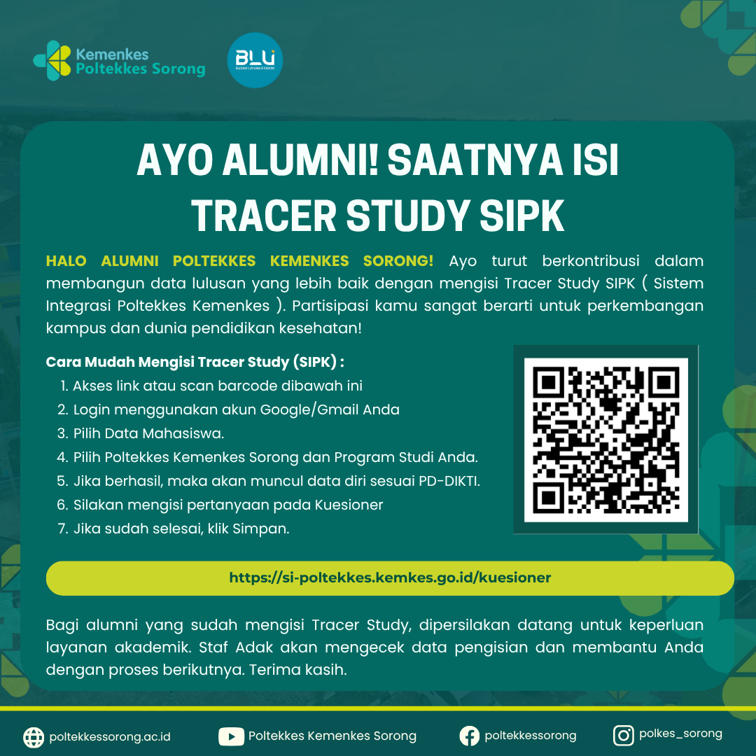 Ayo Alumni! Saatnya Isi Tracer Study SIPK