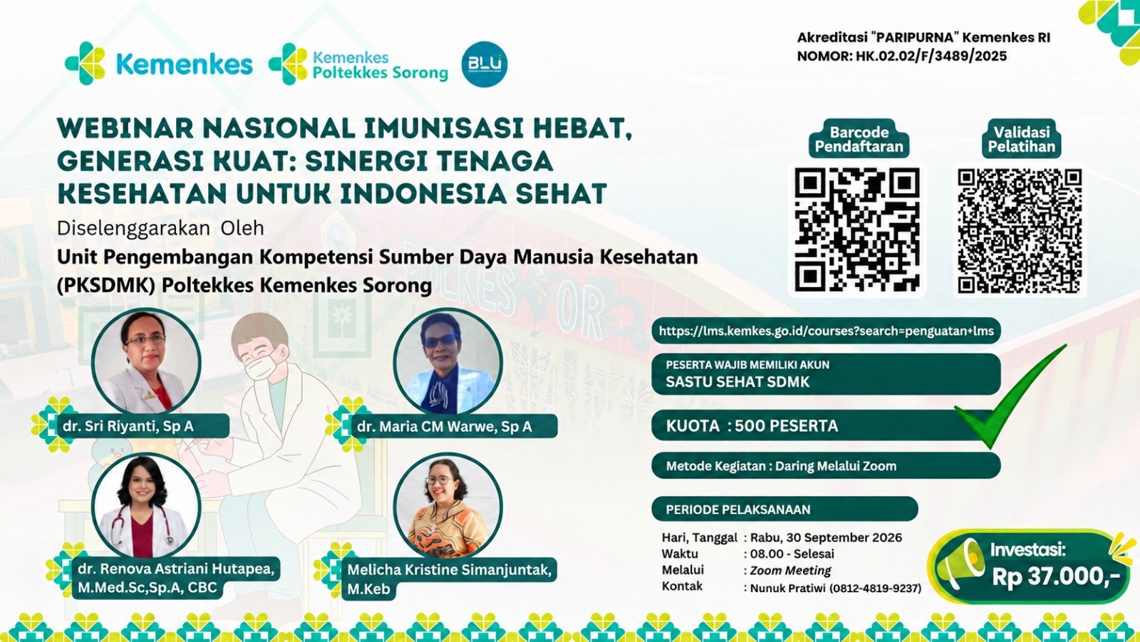 WEBINAR NASIONAL IMUNISASI HEBAT, GENERASI KUAT